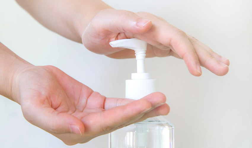 6 bước rửa tay, Dùng nước rửa tay thay thế khi bạn không có xà phòng và nước với các bước rửa tay