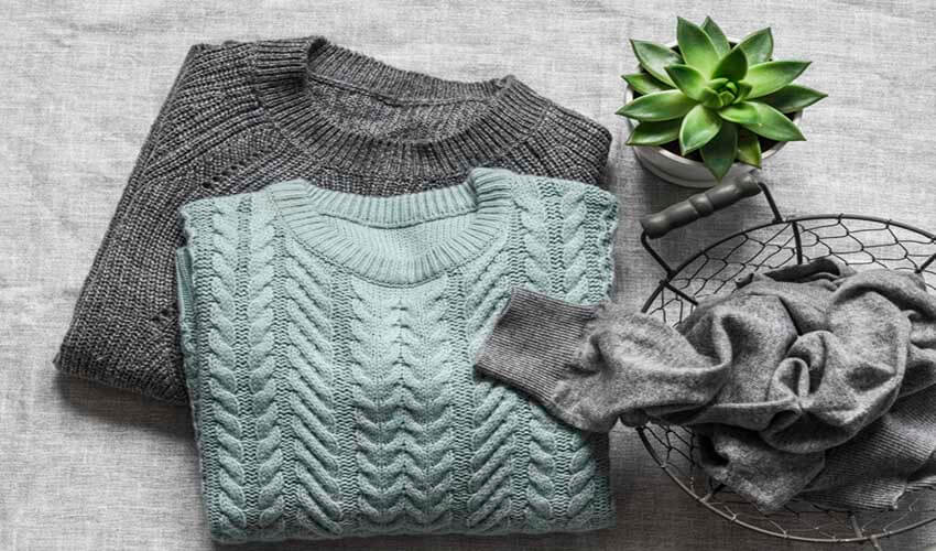 Cách chọn áo len, Cách bảo quản áo len đúng cách