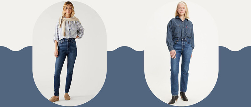 Cách chọn quần Jean ôm hoặc ống đứng